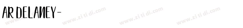 AR DELANEY字体转换